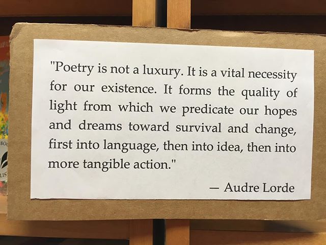 Found this quote at the Unabridged Bookstore in Chicago
